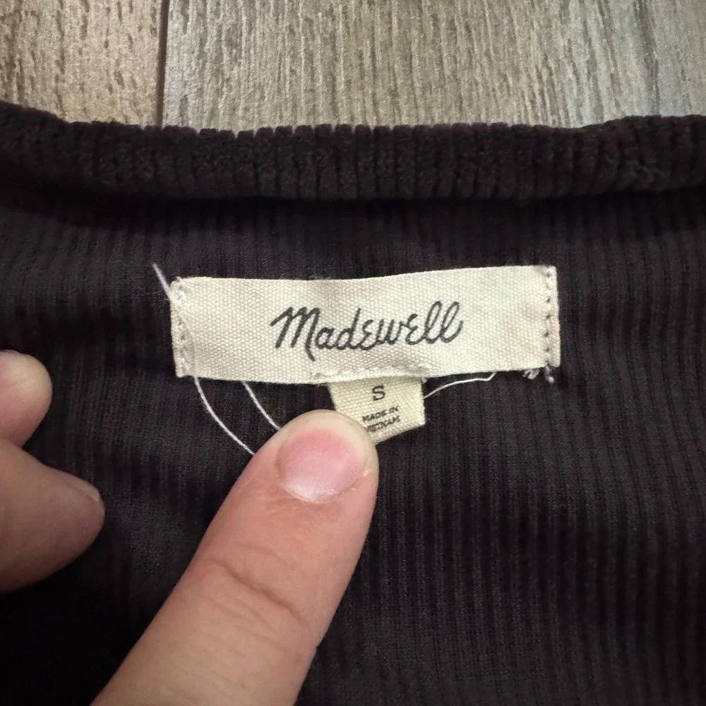 Madewell Velvet Wrap Peplum Top Plum Long Balloon Sleeve Small Dark Academia
